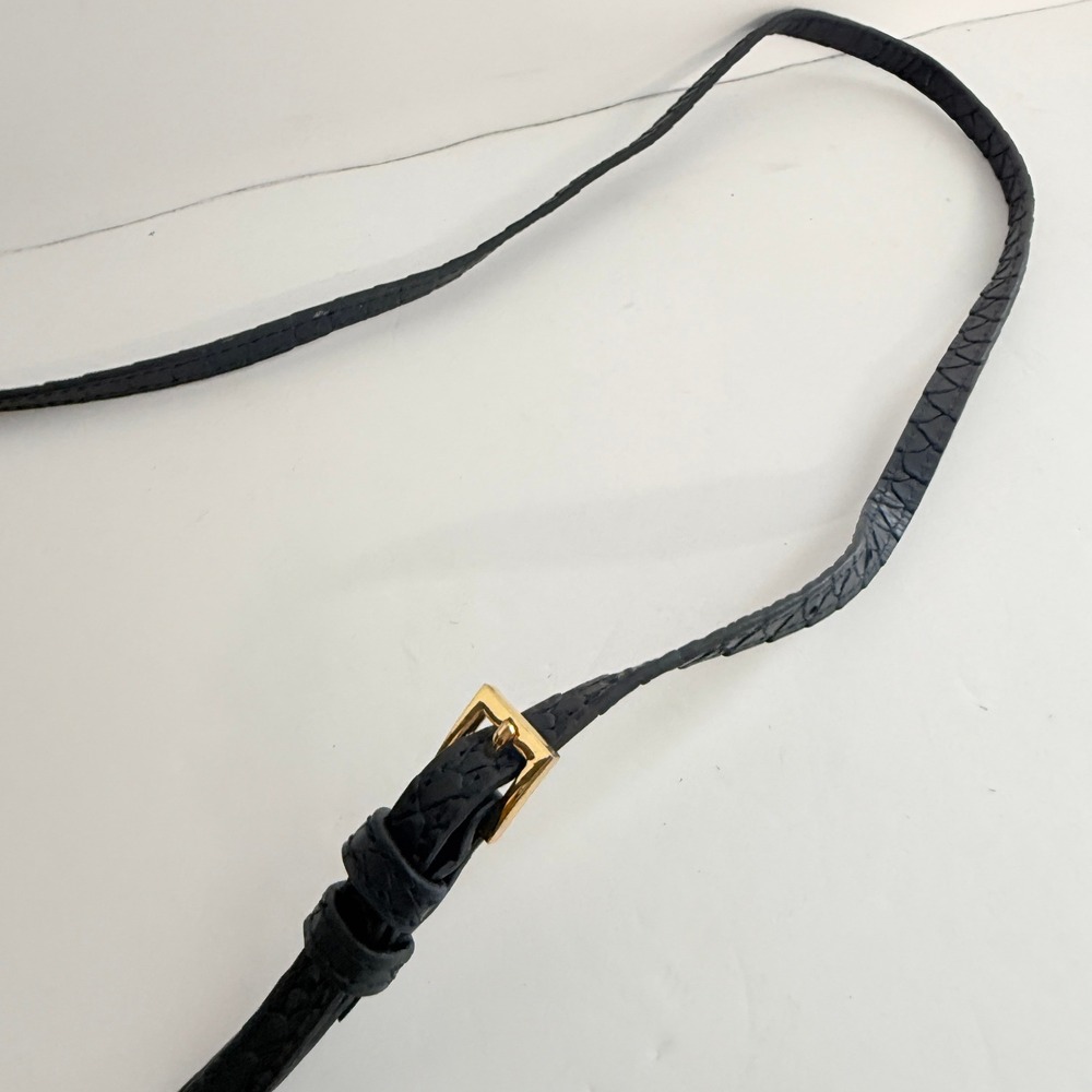 Gigi New York Python Embossed Foldover Tassel Cro… - image 8